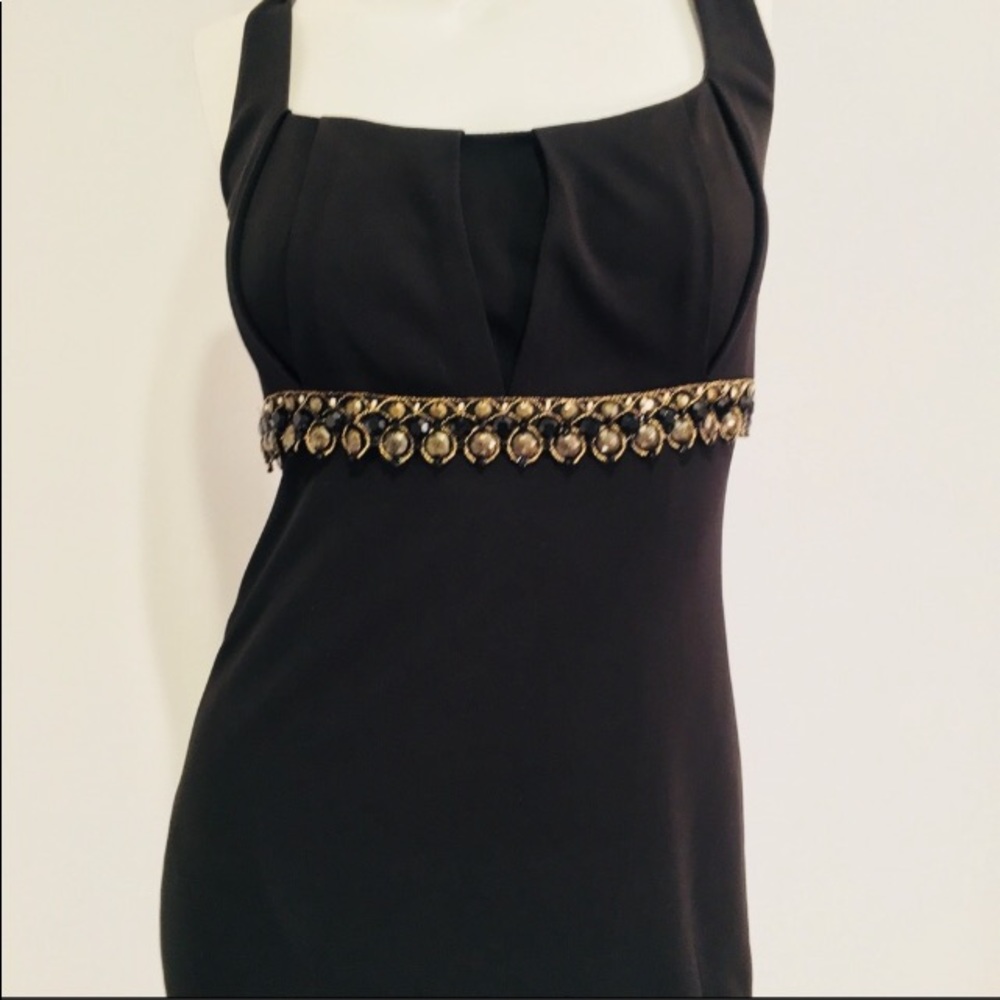 David Meister Sleeveless Little Black Dress; - Picture 1 of 5